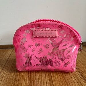 Victoria's Secret Pink Lace Cosmetic Pouch